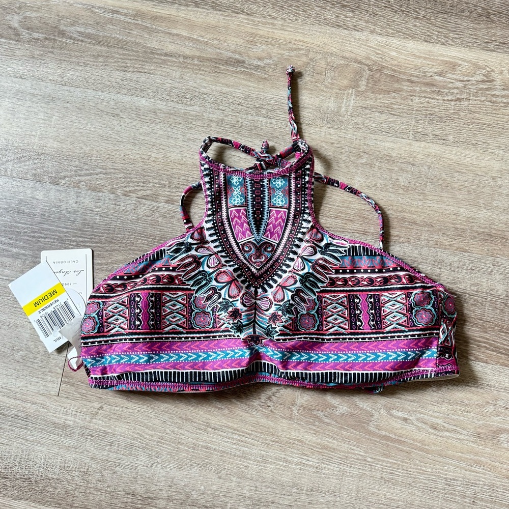 Reversible lucky brand desert dancer bikini top